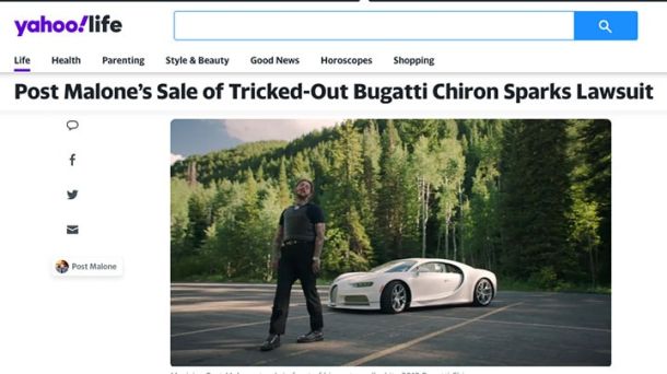 Bugatti Chiron Sparks Lawsuit